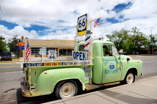 Route 66 decoraties in Seligman — Stockfoto