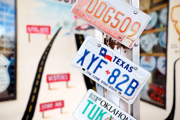 Route 66 decoraties in Seligman — Stockfoto