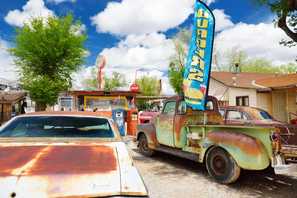 Route 66 decoraties in Seligman — Stockfoto