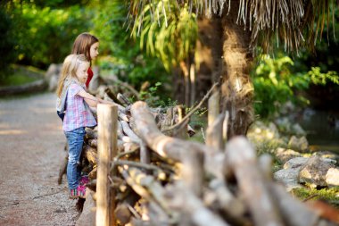 hayvanlar izlerken kız 