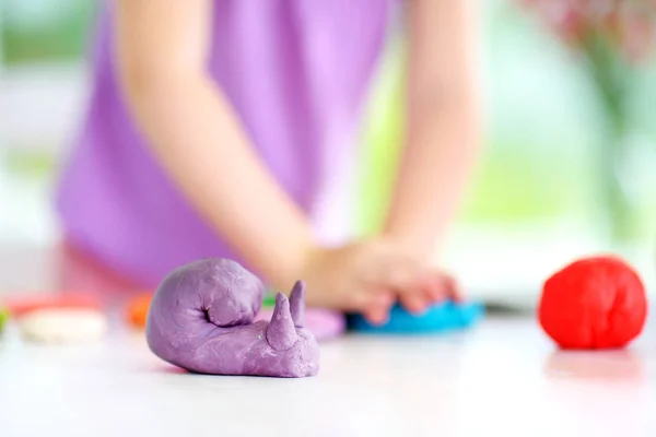 Snail figure and little girl — Stock Photo, Image