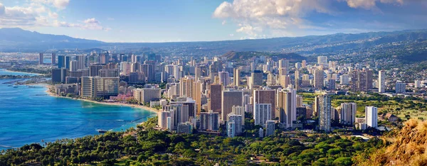 Spektakuläre Aussicht auf Honolulu — Stockfoto