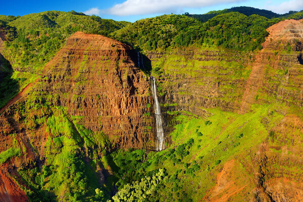 Stunning view into Waimea Canyon 