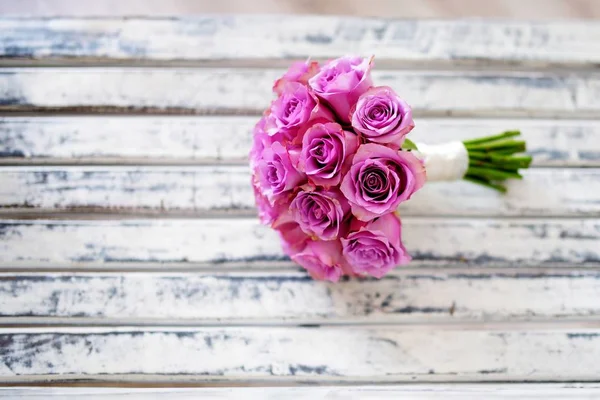 Mooie roze bruids boeket — Stockfoto