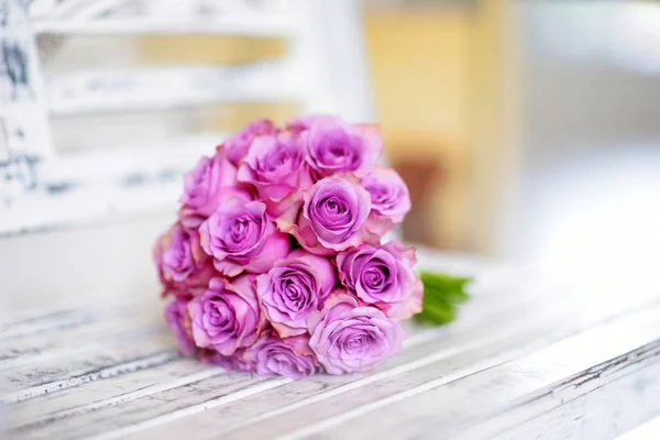 Beautiful pink bridal bouquet — Stock Photo, Image