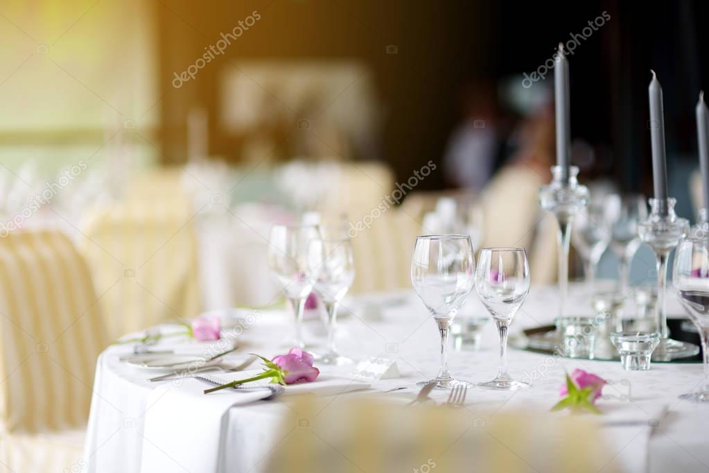 Beautiful table setting 