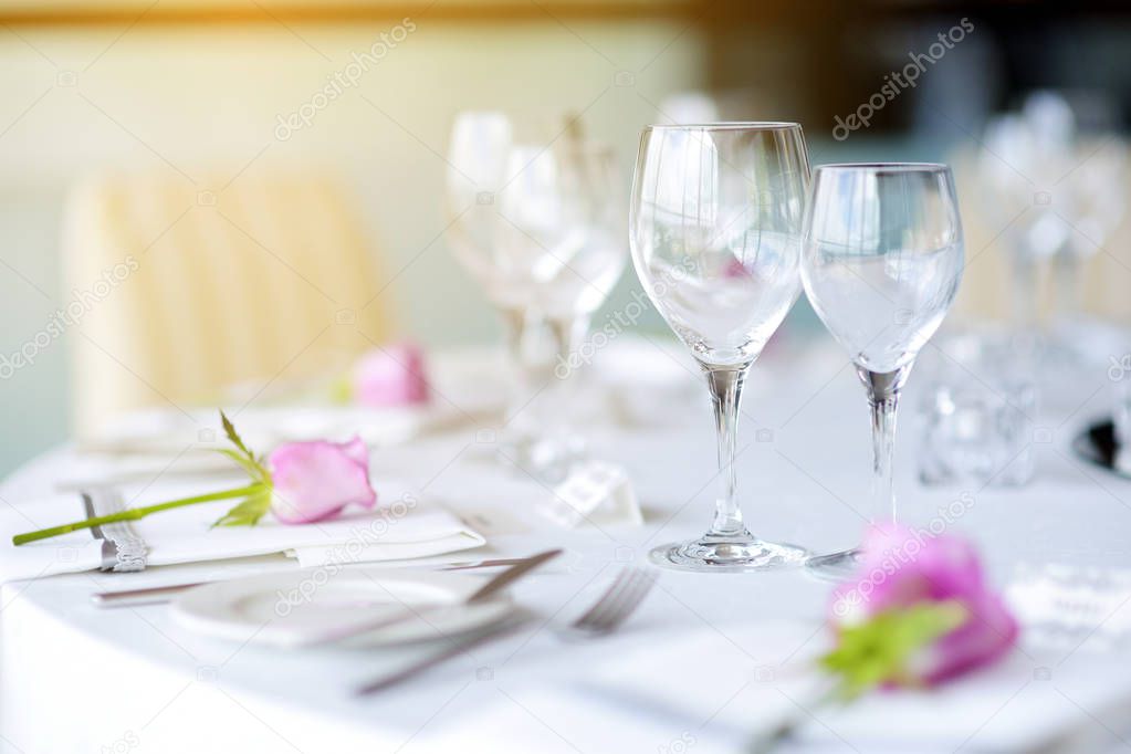 Beautiful table setting 