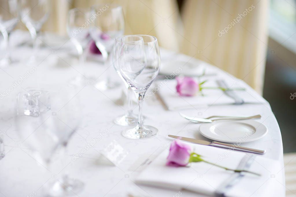 Beautiful table setting 