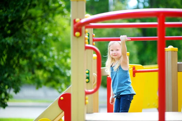 Cute little girl having fun — Stock Photo, Image