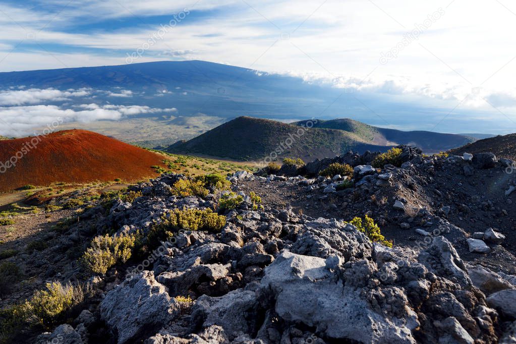 view of Mauna Loa volcano