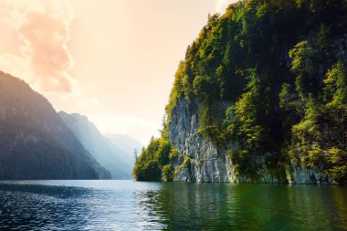 Konigssee lake in Germany clipart