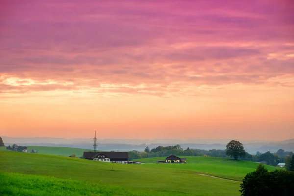 Az osztrák vidéki lélegzetelállító táj — Stock Fotó
