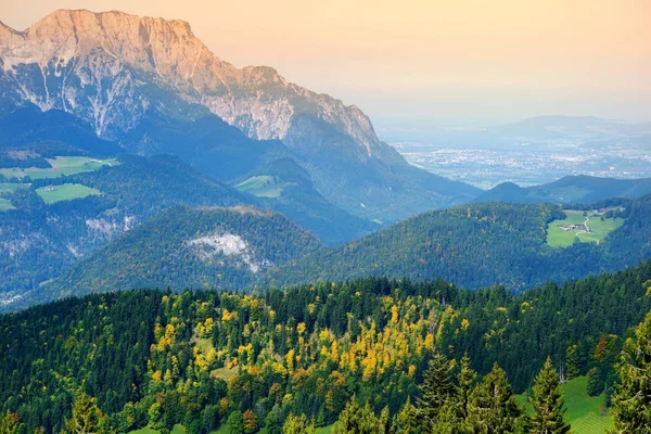 Alpes bávaros com majestosas montanhas — Fotografia de Stock
