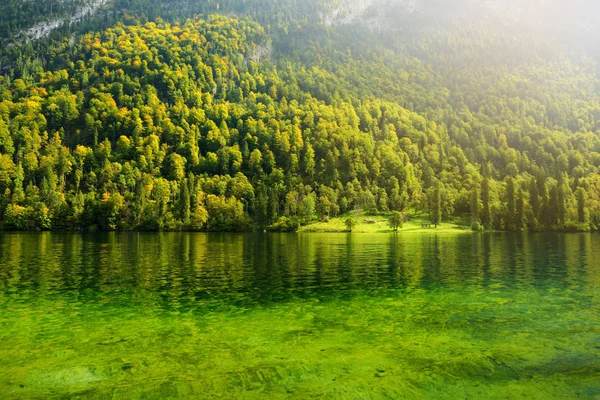 Green water of Konigssee in Germany — Stock Photo, Image