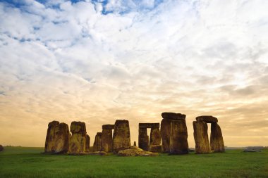 Stonehenge located in Wiltshire, England clipart