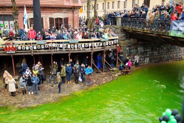 insanlar kutluyor St Patricks Günü 