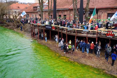 insanlar kutluyor St Patricks Günü 