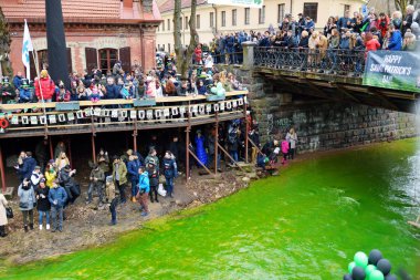 insanlar kutluyor St Patricks Günü 