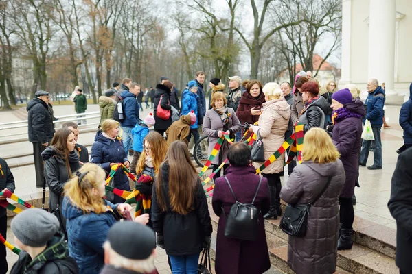 Personnes participant à des événements festifs — Photo