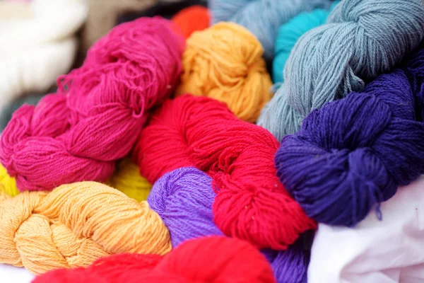 Many colorful skeins — Stock Photo, Image