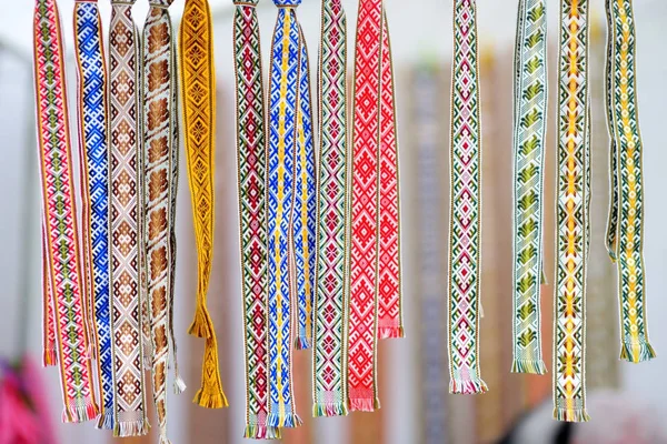 Traditionele kleurrijke Litouwse geweven — Stockfoto