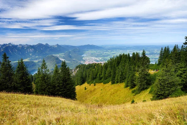 Vistas Pitorescas Montanha Tegelberg Uma Parte Dos Alpes Ammergau Localizado — Fotografia de Stock