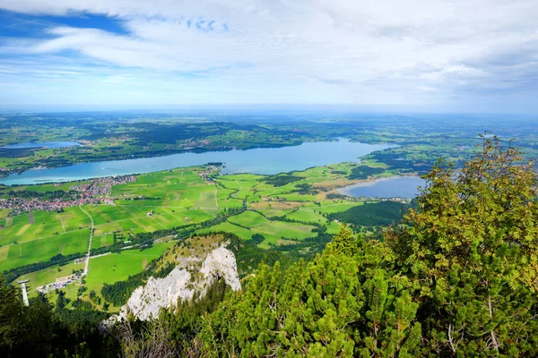 Schilderachtig Uitzicht Vanaf Berg Tegelberg Een Deel Van Murnau Oberammergau — Stockfoto