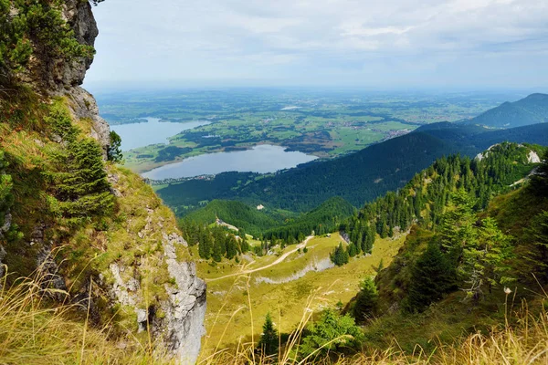 Krásný Výhled Hory Tegelberg Součást Ammergauských Alp Nachází Nead Fussen — Stock fotografie