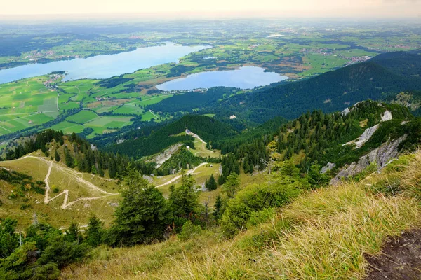 Malerische Ausblicke Vom Tegelberg Einem Teil Der Ammergauer Alpen Der — Stockfoto
