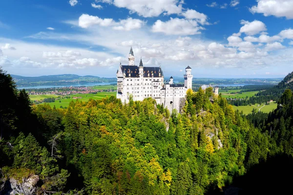 Famoso Castelo Neuschwanstein Baviera Alemanha — Fotografia de Stock