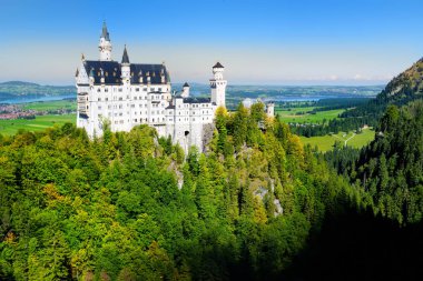 ünlü neuschwanstein Şatosu, Bavyera, Almanya
