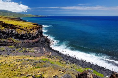 arka Haleakala krater ada Maui, Hawaii, ABD