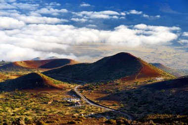 Mauna Loa volkan doğal görünümü Hawaii büyük ada '