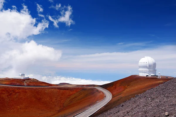 Observatorier Toppen Mauna Kea Bergstopp Stora Hawaii Usa — Stockfoto