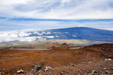 Mauna Loa volkanın görünümü Hawaii büyük ada '