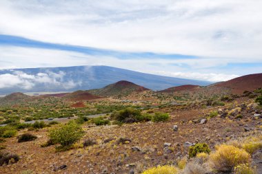 Mauna Loa volkanın görünümü Hawaii büyük ada '
