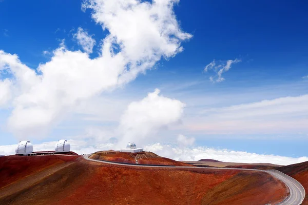 Observatórios Topo Pico Montanha Mauna Kea Big Island Hawaii Estados — Fotografia de Stock