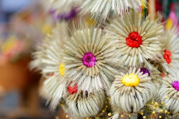 Palme Pasquali Tradizionali Lituane Conosciute Come Verbos Vendute Sul Mercato — Foto Stock