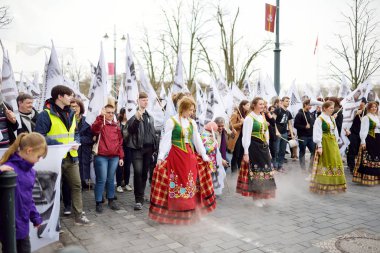 Vilnius, Litvanya - 1 Nisan 2017: Fizikçiler Günü (Fidi), Vilnius Üniversitesi Fizik Fakültesi tarafından her yıl düzenlenen mizahi bir etkinlik.