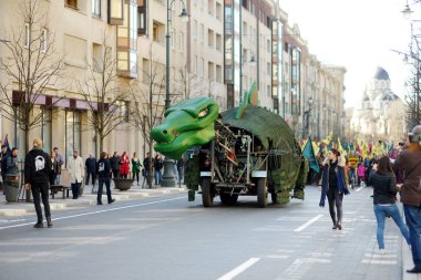 Vilnius, Litvanya - 7 Nisan 2018: Fizikçiler Günü (Fidi), Vilnius Üniversitesi Fizik Fakültesi tarafından her yıl düzenlenen mizahi bir etkinlik.