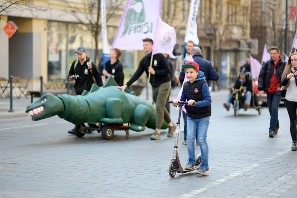 Vilnius Lithuania April 2019 People Participating Physicists Day Fidi Humorous — Stock Photo, Image