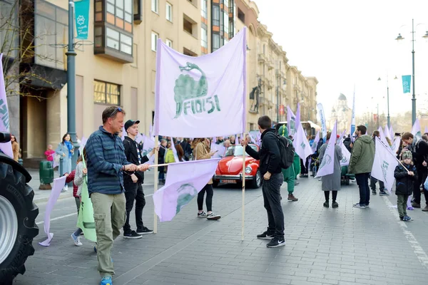 Vilnius Lithuania April 2019 People Participating Physicists Day Fidi Humorous — Stock Photo, Image