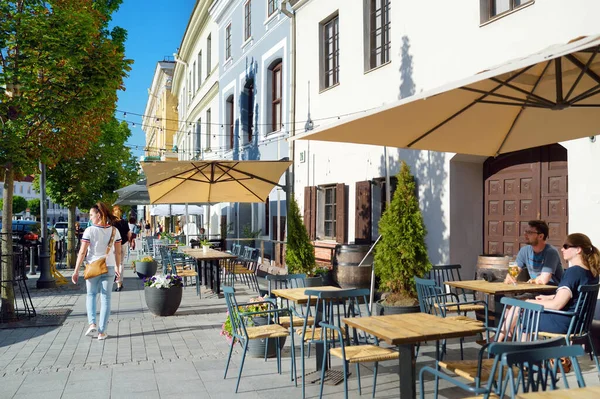 Vilnius Litvanya Haziran 2019 Kuzey Avrupa Nın Büyük Ortaçağ Kasabalarından — Stok fotoğraf