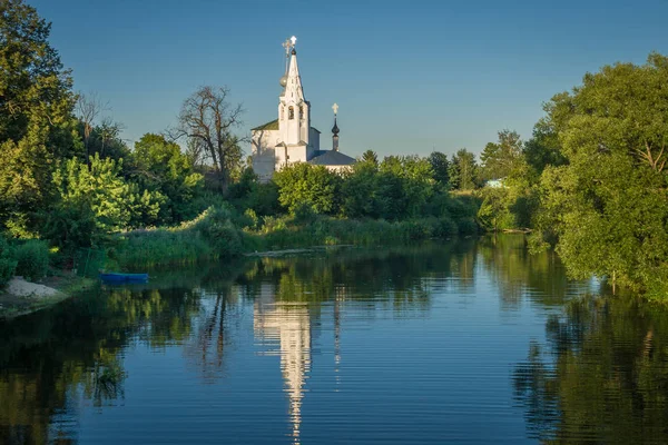 Vista Panorâmica Arquitetura Histórica Cidade Russa Suzdal — Fotografia de Stock