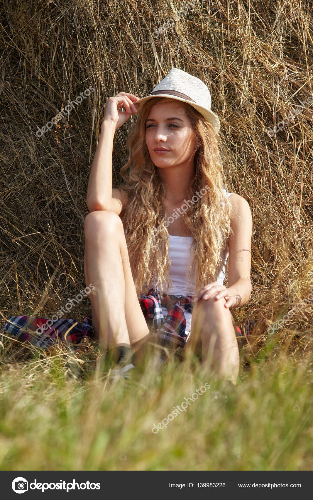 Blonde country girl
