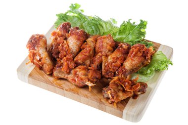 lezzetli kızarmış tavuk budu