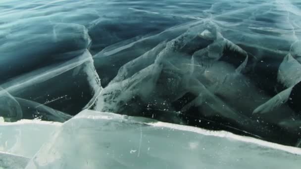 Επιφάνεια Baikal πάγου — Αρχείο Βίντεο