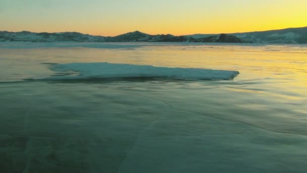 Lago Baikal invernale — Video Stock