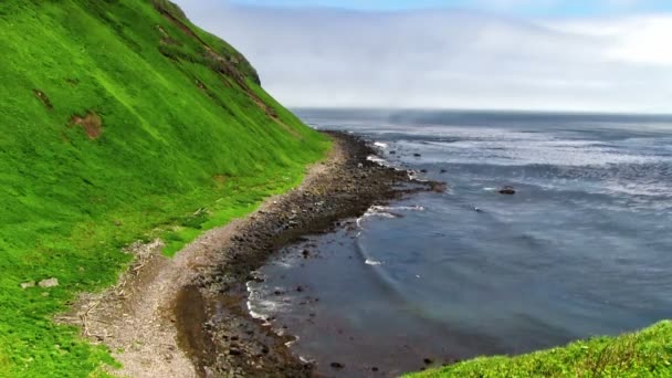 Vagues Mer Bord Mer Rocheuse Ralenti — Video