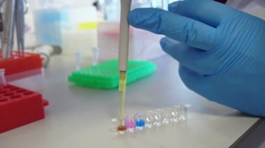 Novosibirsk Rusya, - 16 Nisan 2017: bilim adamı modern genetik Merkezi genom sırası için çalışıyor 